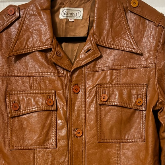 Vintage Carnival Leather Jacket 70’s - Picture 5 of 15